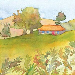 Thatched Croft near Mingarrypark Greetings Card-0