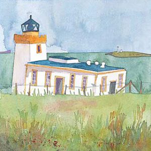 Duncansby Head Lighthouse, John O Groats Greetings Card-0