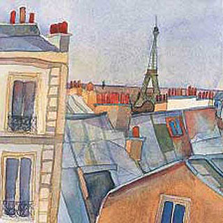 Tour Eiffel, Paris Greetings Card-0