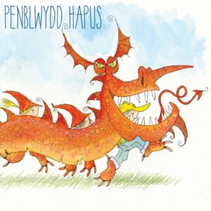 Welsh Birthday, Dragon- (Penblwydd Hapus) Greetings Card-0