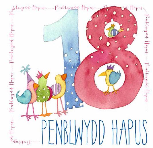 Welsh 18th Birthday - (Penblwydd Hapus) - Greetings Card-0