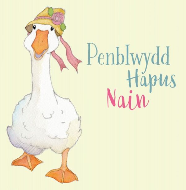 Welsh Birthday Grandmother - (Penblwydd Hapus Nain) Greetings Card-0