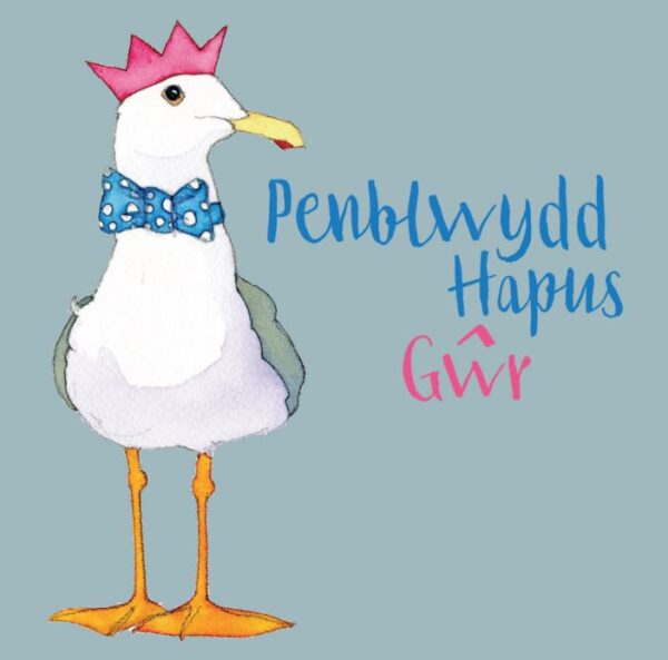 Welsh Birthday Husband - (Penblwydd Hapus Gwr) Greetings Card-0