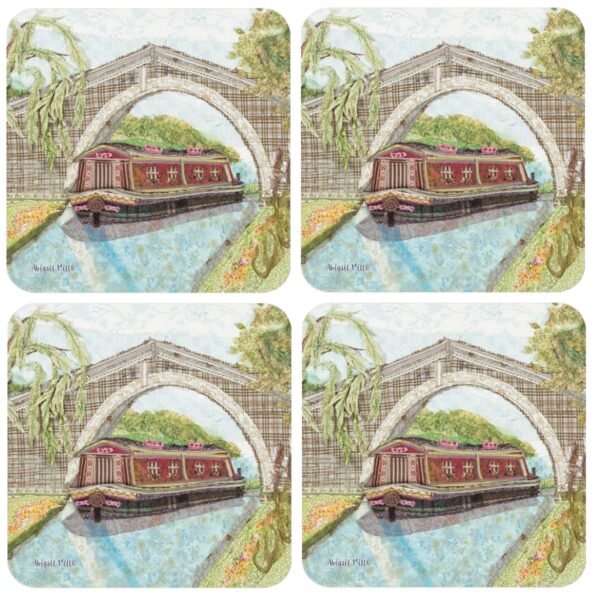 Abigail Mill Barge Packed Coasters (4pack)-0