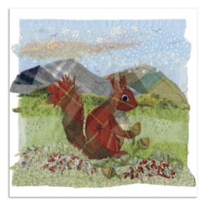 Red Squirrel Greetings Card-0